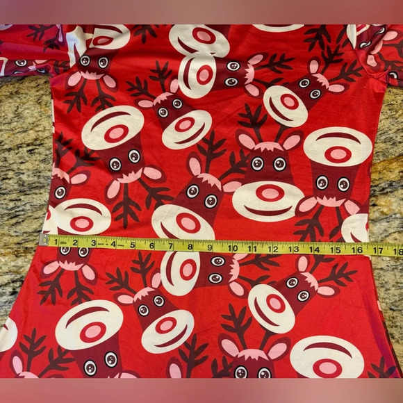 Vessos Rudolph Christmas Holiday Dress Size Small  Soft Lightweight - Picture 8 of 10